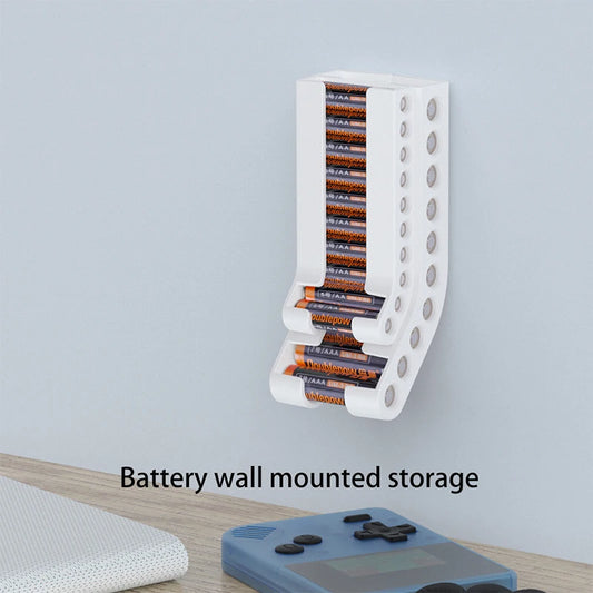 Battery Storage Organizer Combo Battery Organizer Storage Holder Small Battery Keeper Wall Holder Battery Dispenser Holder